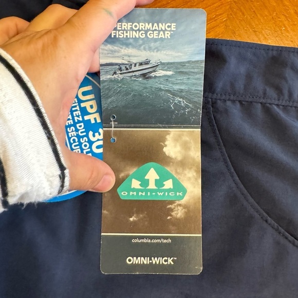 Columbia PFG Regular Fit Court Navy Blue Short Sz 2 NWT - Picture 13 of 16